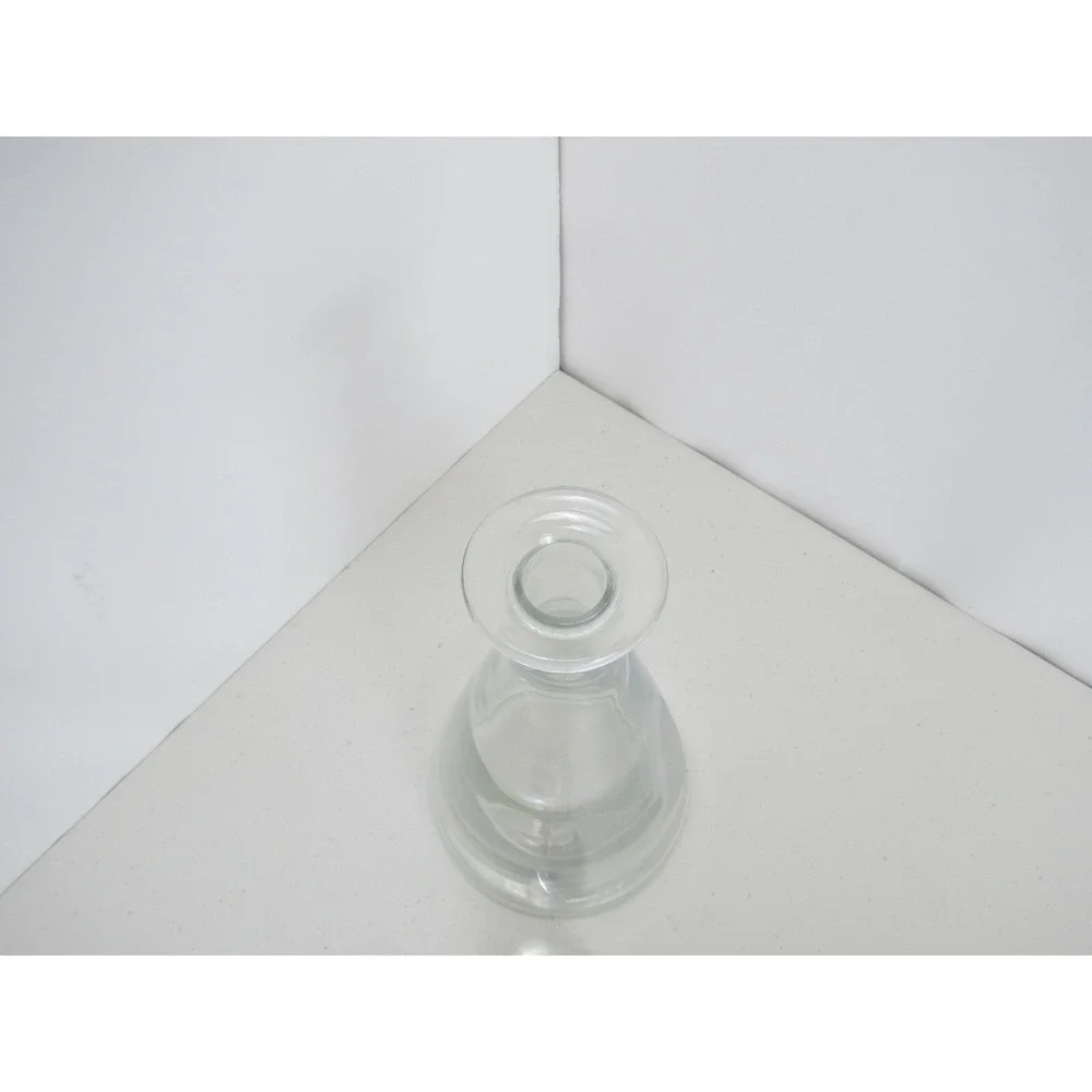 Vintage Wine Porto Sandeman White Silhouette Etch Logo Glass Decanter Carafe (C)